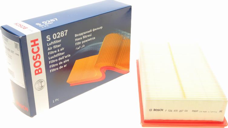 BOSCH F 026 400 287 - Air Filter, engine onlydrive.pro