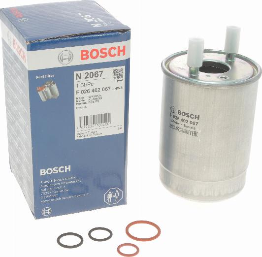 BOSCH F 026 402 067 - Degvielas filtrs onlydrive.pro