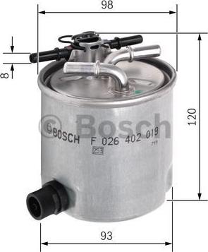 BOSCH F 026 402 019 - Fuel filter onlydrive.pro