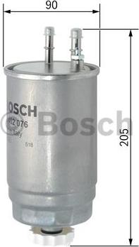 BOSCH F 026 402 076 - Polttoainesuodatin onlydrive.pro