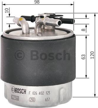 BOSCH F 026 402 125 - Fuel filter onlydrive.pro