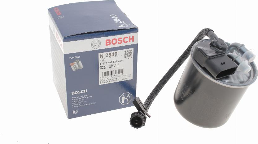 BOSCH F 026 402 840 - Топливный фильтр onlydrive.pro