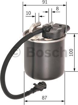 BOSCH F 026 402 841 - Degvielas filtrs onlydrive.pro