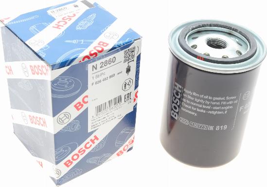 BOSCH F 026 402 860 - Polttoainesuodatin onlydrive.pro