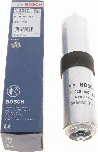 BOSCH F 026 402 257 - Fuel filter onlydrive.pro