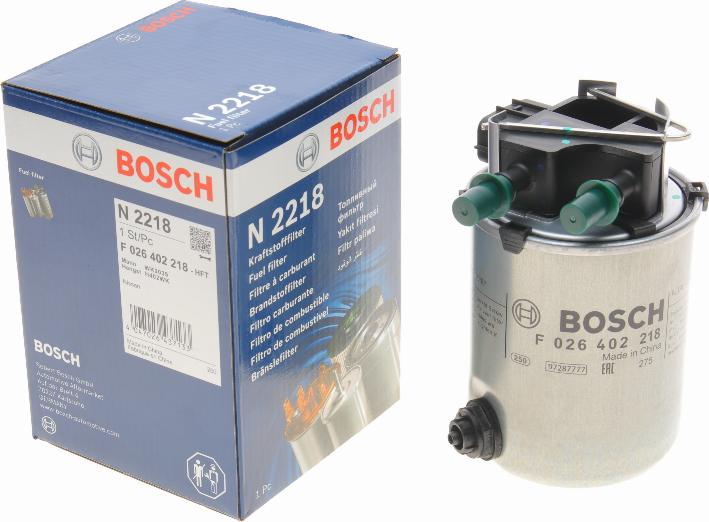 BOSCH F 026 402 218 - Degvielas filtrs onlydrive.pro