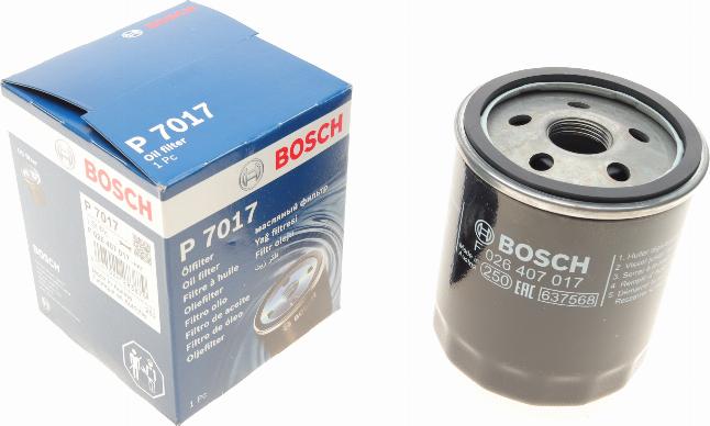 BOSCH F 026 407 017 - Eļļas filtrs onlydrive.pro