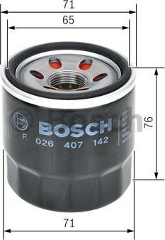 BOSCH F 026 407 142 - Alyvos filtras onlydrive.pro