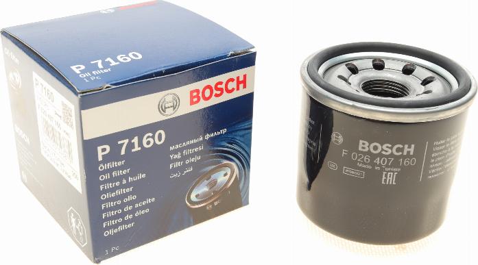 BOSCH F 026 407 160 - Масляный фильтр onlydrive.pro