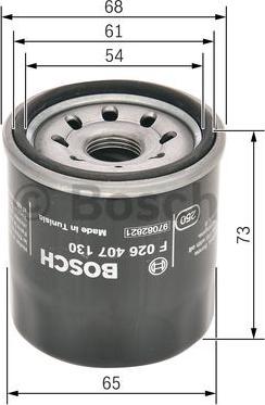 BOSCH F 026 407 130 - Oil Filter onlydrive.pro