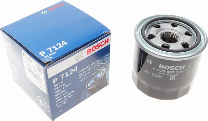 BOSCH F 026 407 124 - Eļļas filtrs onlydrive.pro