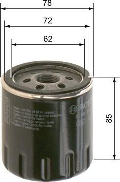 BOSCH F 026 407 300 - Oil Filter onlydrive.pro