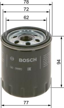 BOSCH F 026 407 268 - Oil Filter onlydrive.pro