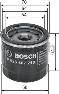 BOSCH F 026 407 210 - Oil Filter onlydrive.pro