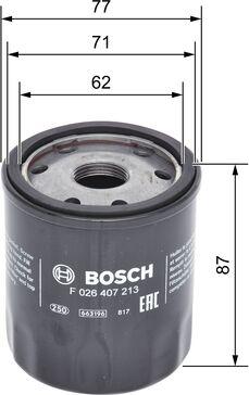 BOSCH F 026 407 213 - Oil Filter onlydrive.pro