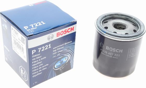 BOSCH F 026 407 221 - Масляный фильтр onlydrive.pro