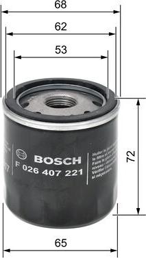 BOSCH F 026 407 221 - Oil Filter onlydrive.pro