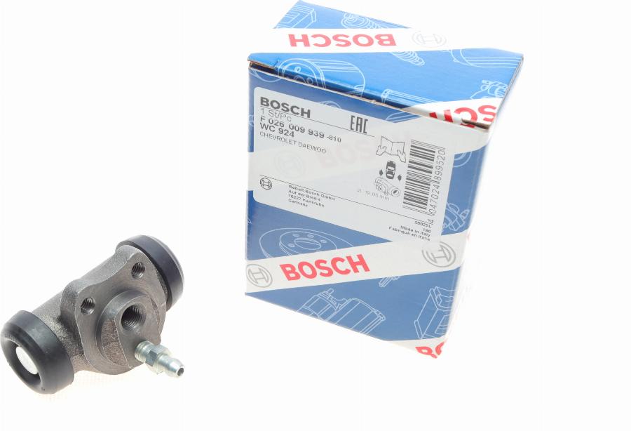 BOSCH F 026 009 939 - Riteņa bremžu cilindrs onlydrive.pro