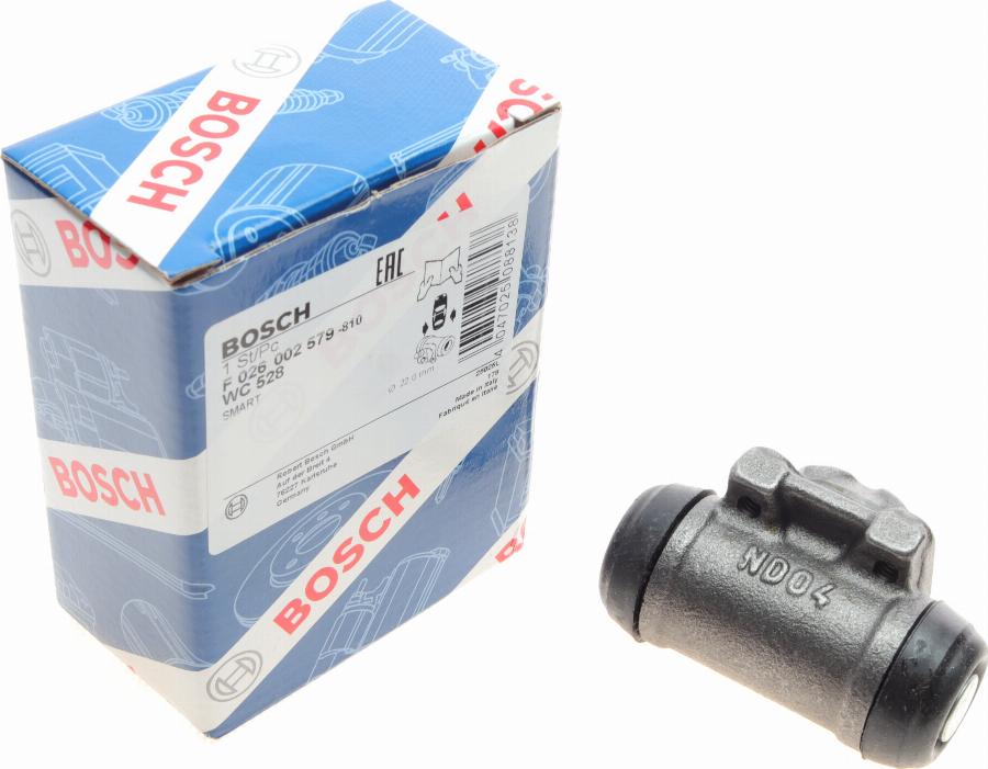 BOSCH F 026 002 579 - Колесный тормозной цилиндр onlydrive.pro