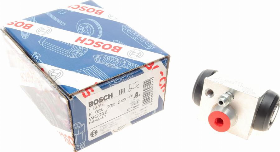 BOSCH F 026 002 249 - Колесный тормозной цилиндр onlydrive.pro