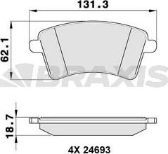 RENAULT 8660 006 319 - Brake Pad Set, disc brake onlydrive.pro