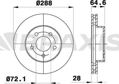 Kamoka 1032368 - Brake Disc onlydrive.pro