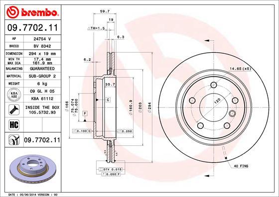 Brembo 09.7702.11 - Brake Disc onlydrive.pro