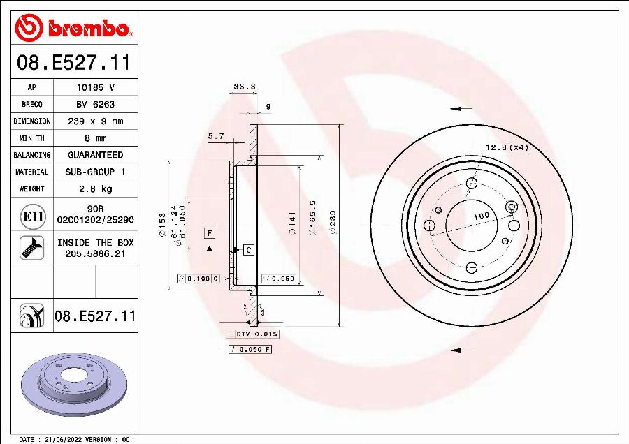 Brembo 09.N236.2X - Brake Disc onlydrive.pro