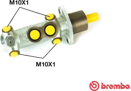 Brembo M 23 035 - Peapiduri silinder onlydrive.pro