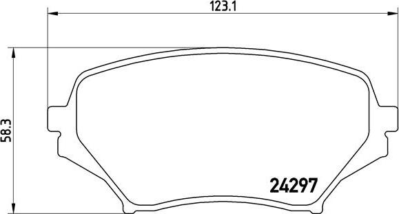 Brembo P 49 043 - Brake Pad Set, disc brake onlydrive.pro