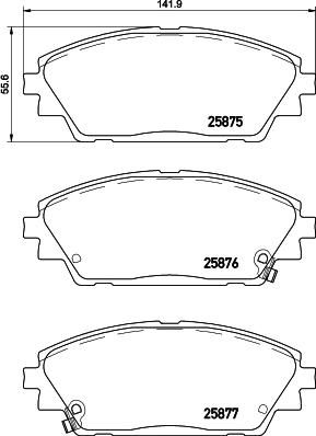 Brembo P 49 050 - Brake Pad Set, disc brake onlydrive.pro