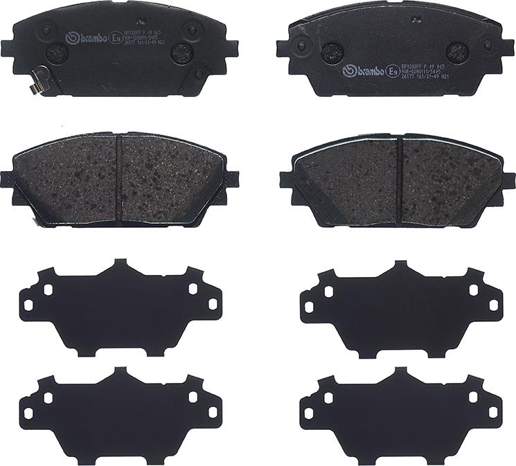 Brembo P 49 065 - Brake Pad Set, disc brake onlydrive.pro