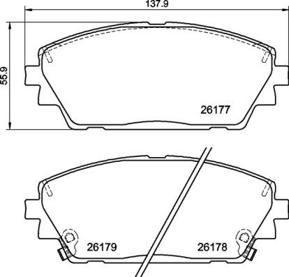 Brembo P 49 065 - Brake Pad Set, disc brake onlydrive.pro