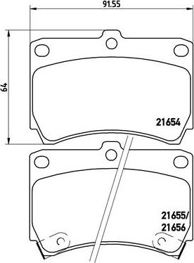 Brembo P 49 016 - Brake Pad Set, disc brake onlydrive.pro