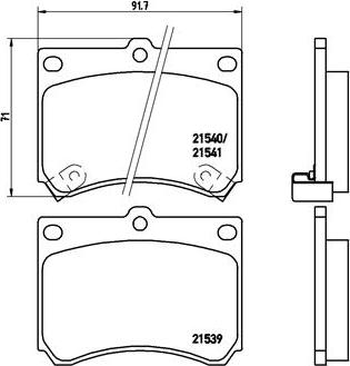 Brembo P 49 011 - Brake Pad Set, disc brake onlydrive.pro