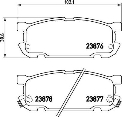 Brembo P 49 030 - Brake Pad Set, disc brake onlydrive.pro