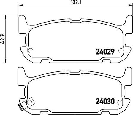 Brembo P 49 031 - Brake Pad Set, disc brake onlydrive.pro