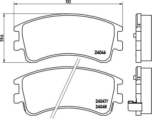 Brembo P 49 032 - Brake Pad Set, disc brake onlydrive.pro