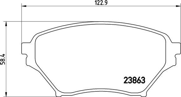 Brembo P 49 029 - Brake Pad Set, disc brake onlydrive.pro