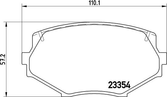 Brembo P 49 020 - Brake Pad Set, disc brake onlydrive.pro