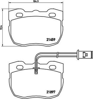 Brembo P 44 004 - Brake Pad Set, disc brake onlydrive.pro