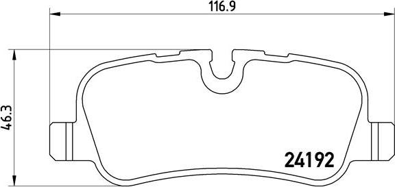 Brembo P 44 013 - Brake Pad Set, disc brake onlydrive.pro