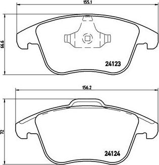 Brembo P 44 020X - Piduriklotsi komplekt,ketaspidur onlydrive.pro