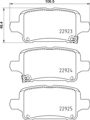 Brembo P 59 095 - Bremžu uzliku kompl., Disku bremzes onlydrive.pro