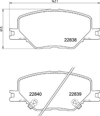 Brembo P 59 096 - Bremžu uzliku kompl., Disku bremzes onlydrive.pro