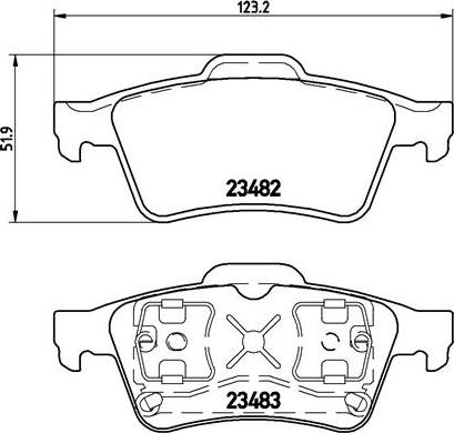 Brembo P 59 044 - Тормозные колодки, дисковые, комплект onlydrive.pro