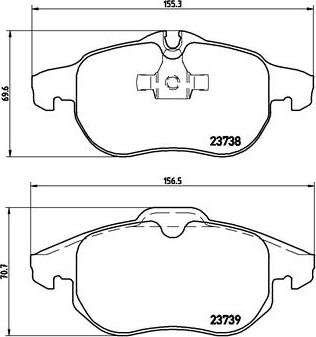 Brembo P 59 043 - Piduriklotsi komplekt,ketaspidur onlydrive.pro