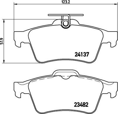 Brembo P 59 042 - Тормозные колодки, дисковые, комплект onlydrive.pro