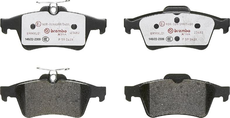 Brembo P 59 042X - Brake Pad Set, disc brake onlydrive.pro