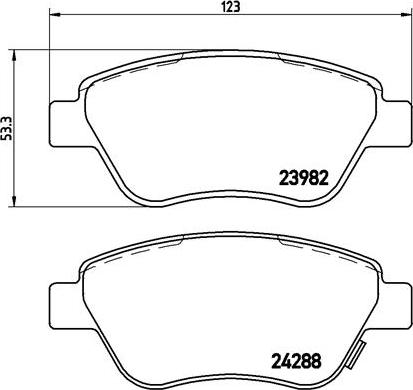 Brembo P 59 051X - Brake Pad Set, disc brake onlydrive.pro